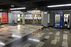 Раздвижные противопожарные двери в ТЦ Космос